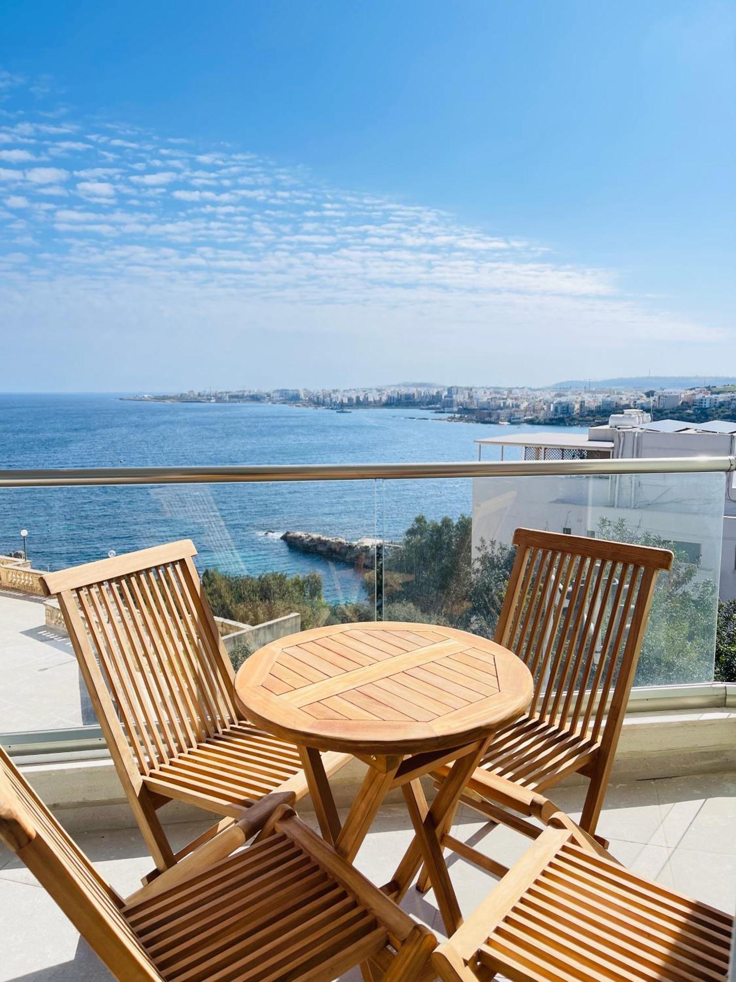 Blu Mar Sea View Apartments San Pawl il-Baħar Kültér fotó