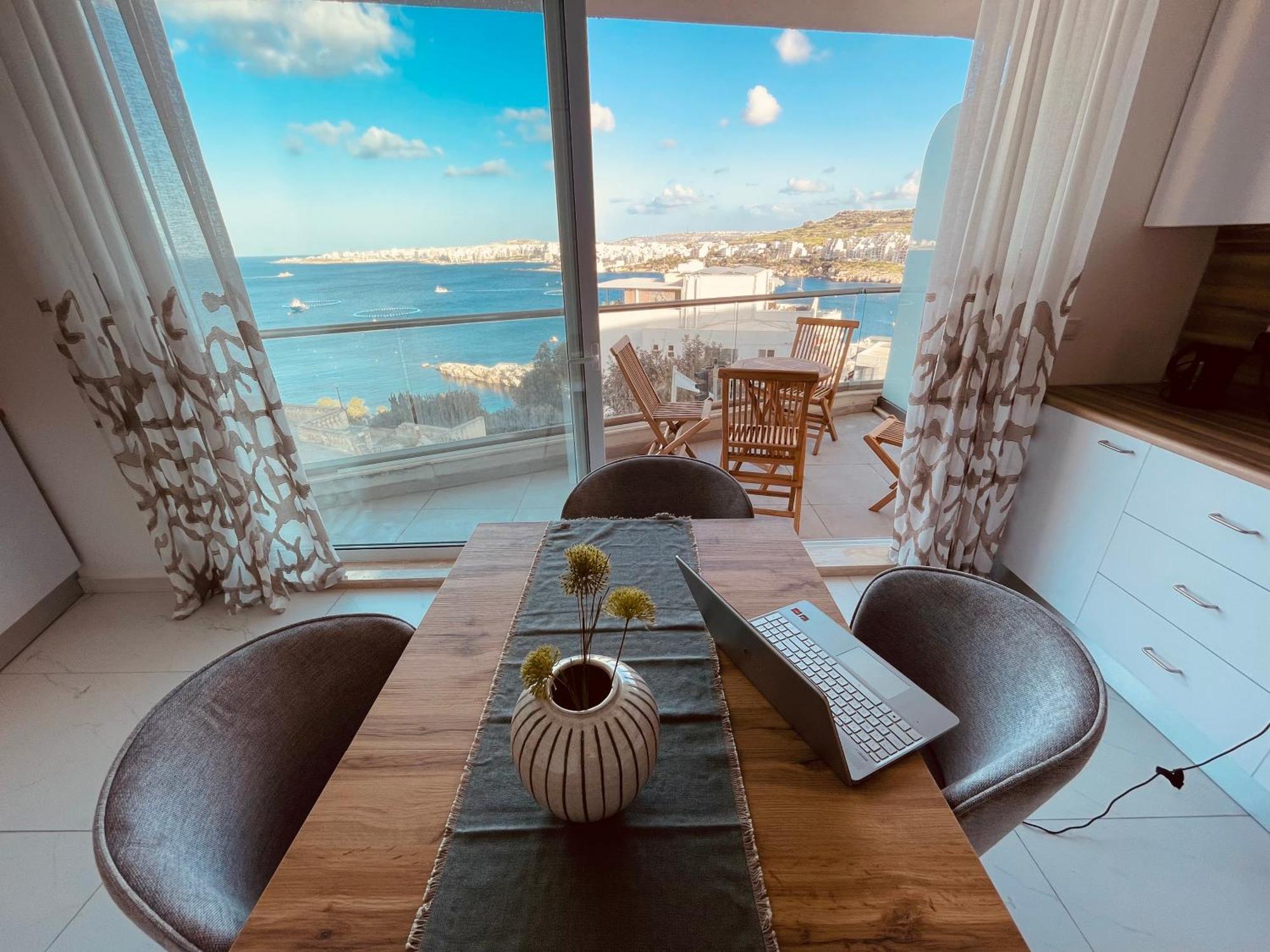 Blu Mar Sea View Apartments San Pawl il-Baħar Kültér fotó