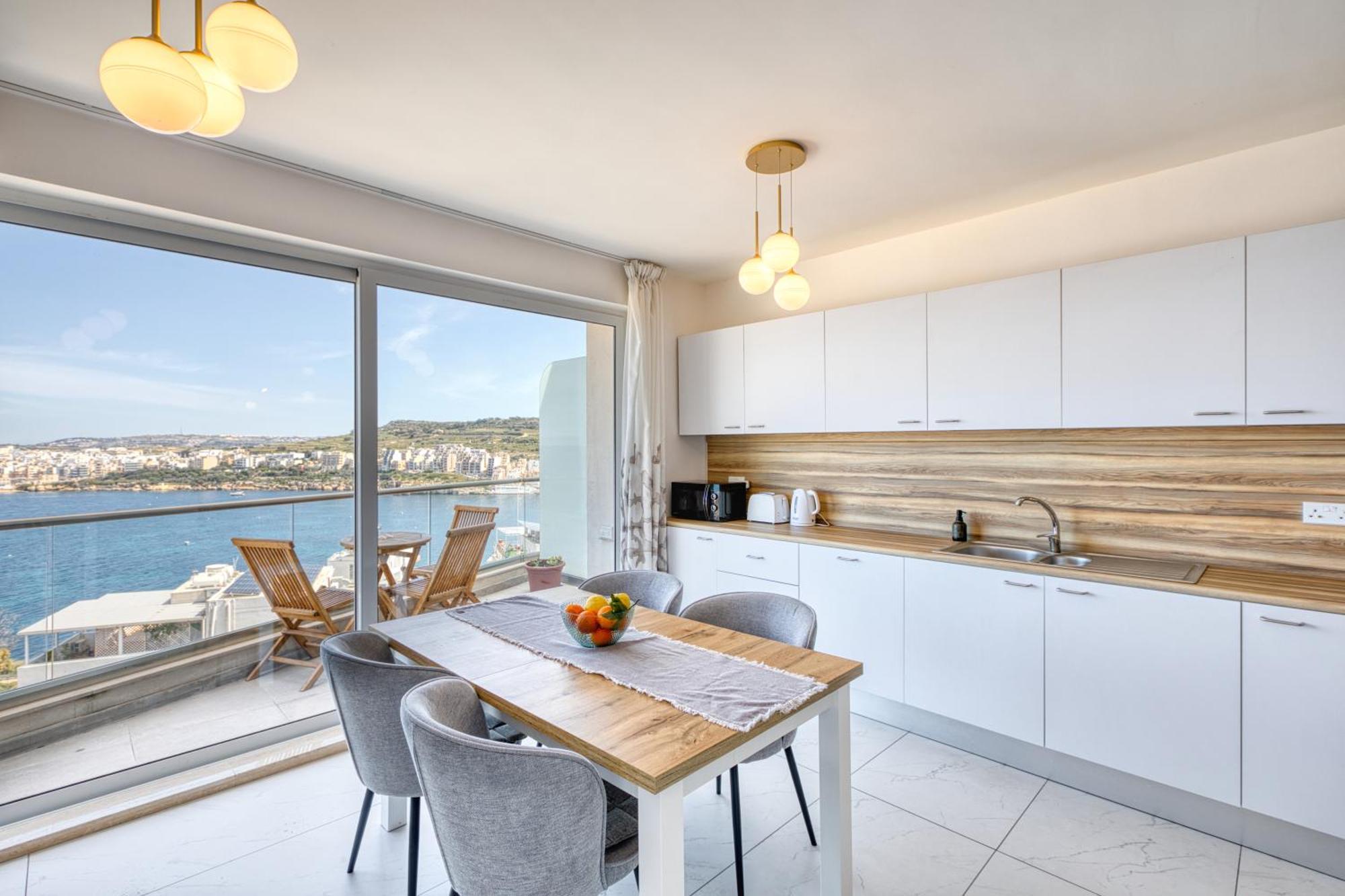 Blu Mar Sea View Apartments San Pawl il-Baħar Kültér fotó