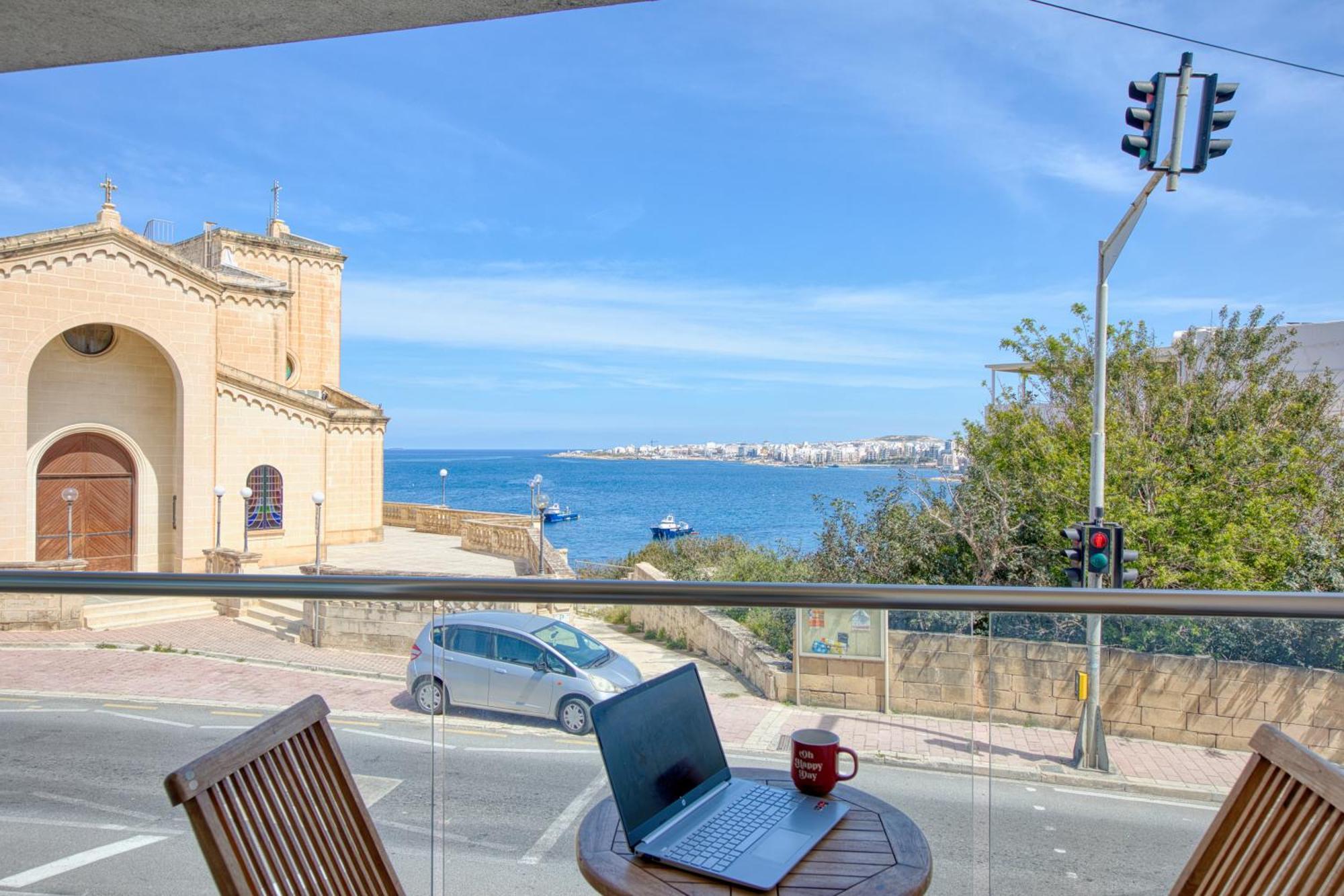 Blu Mar Sea View Apartments San Pawl il-Baħar Kültér fotó