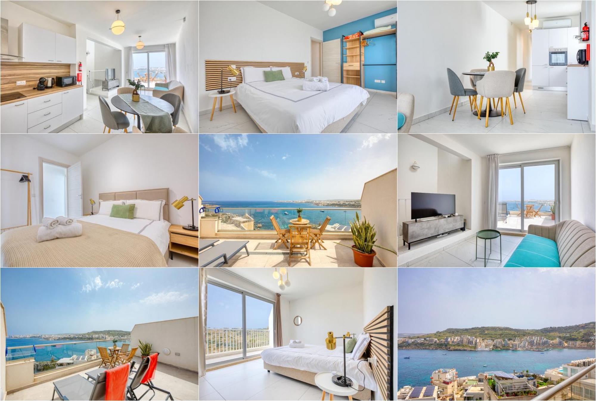 Blu Mar Sea View Apartments San Pawl il-Baħar Kültér fotó