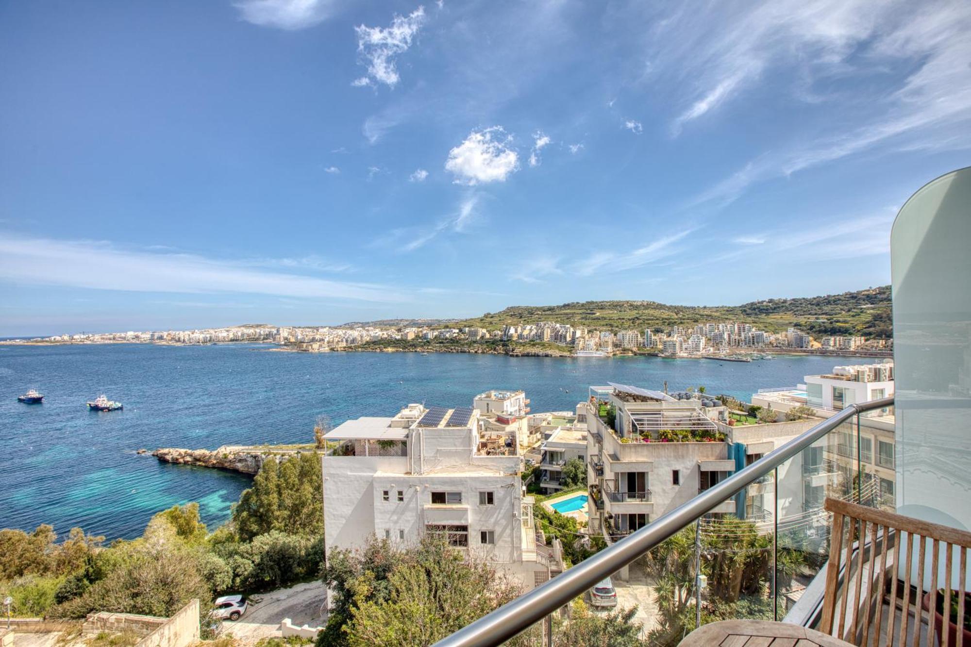 Blu Mar Sea View Apartments San Pawl il-Baħar Kültér fotó