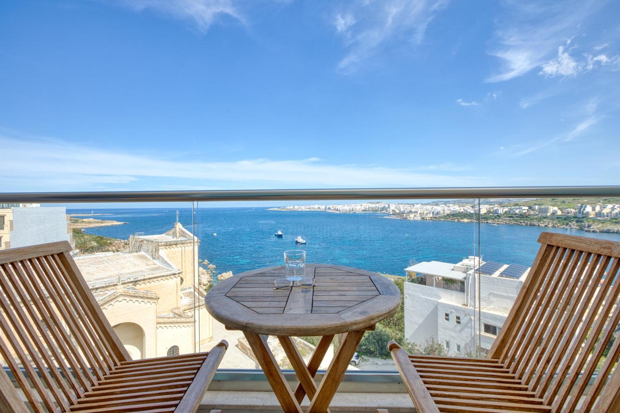 Blu Mar Sea View Apartments San Pawl il-Baħar Kültér fotó
