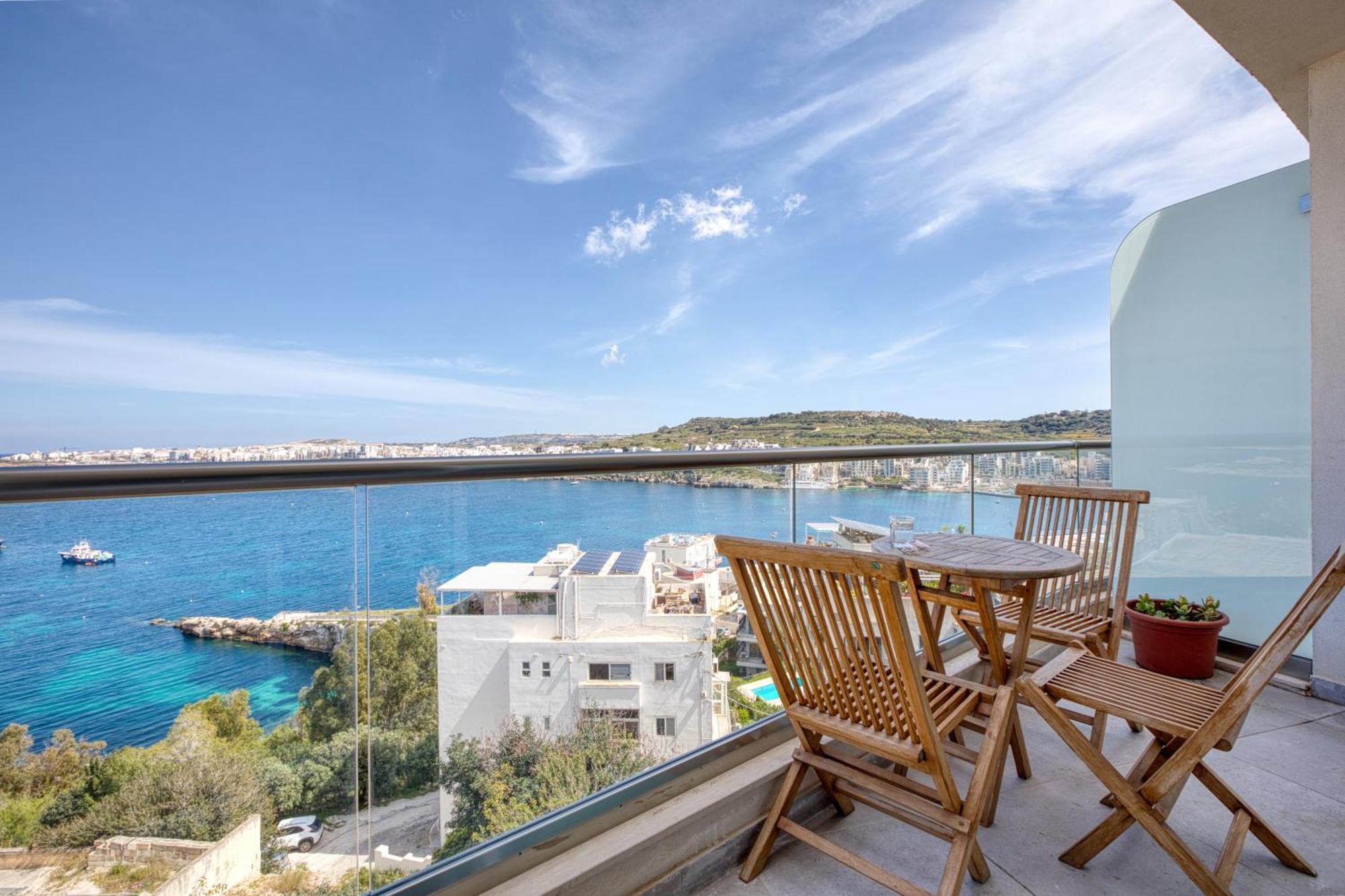 Blu Mar Sea View Apartments San Pawl il-Baħar Kültér fotó