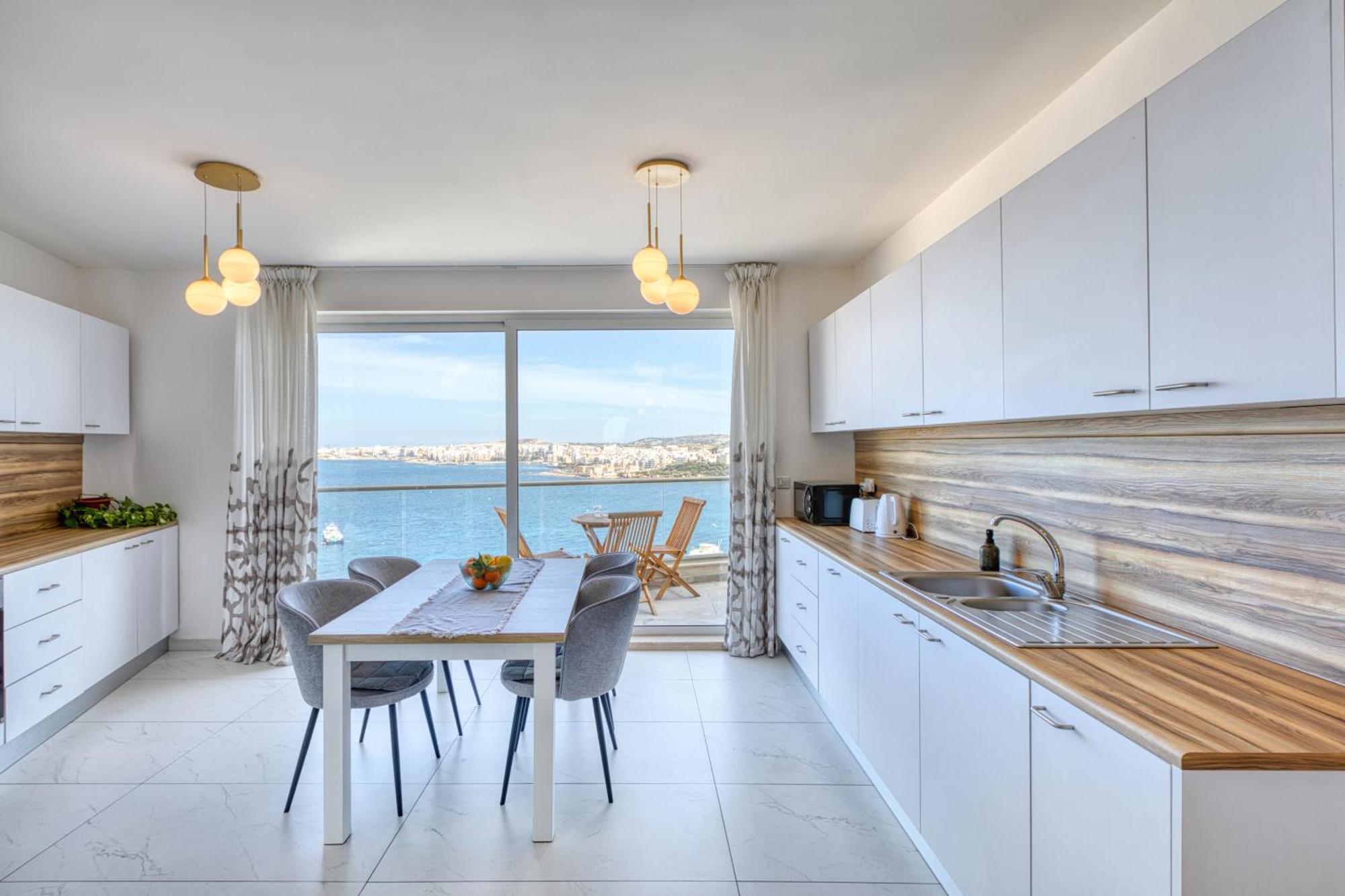 Blu Mar Sea View Apartments San Pawl il-Baħar Kültér fotó