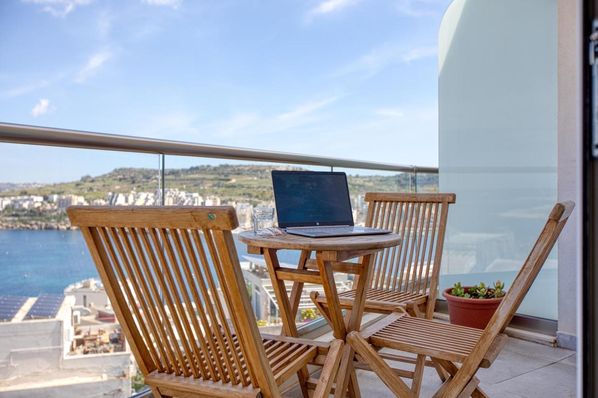 Blu Mar Sea View Apartments San Pawl il-Baħar Kültér fotó
